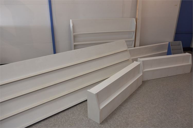 White Painted Wall Shelves