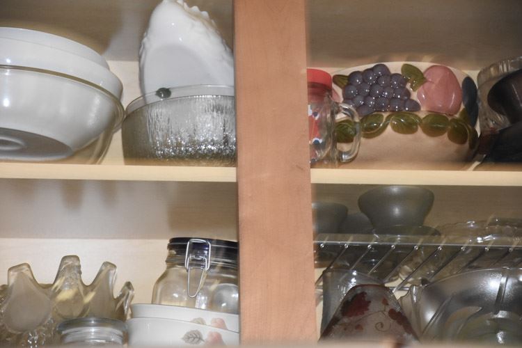 Miscellaneous Kitchen Items In Cabinets