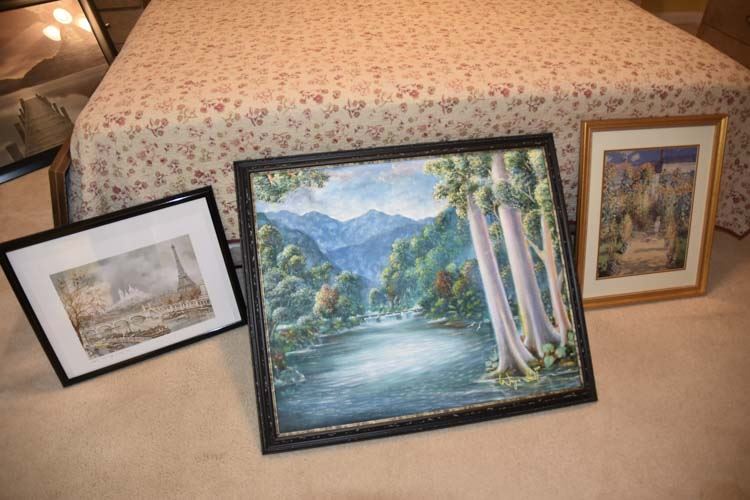 3 (3) Beautiful Framed Pictures