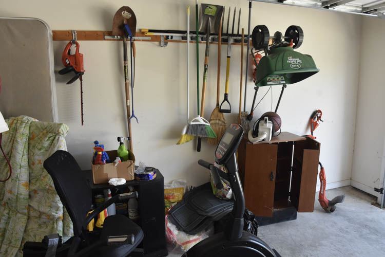 All Garden Tools In Pic ( exercise bike not included)