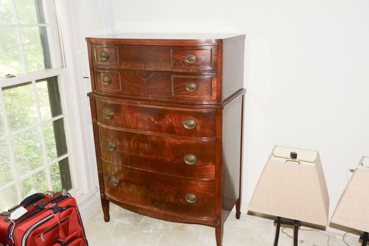 Vintage Inlaid Mahogany Chest of Drawers