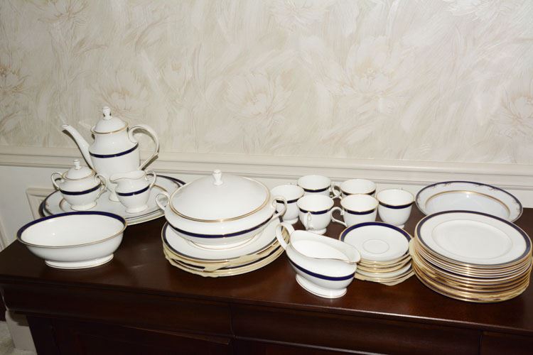 Federal Cobalt Partial Dinner Service by LENOX