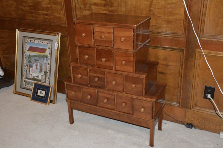 Multi Drawer Stepped Side Cabinet