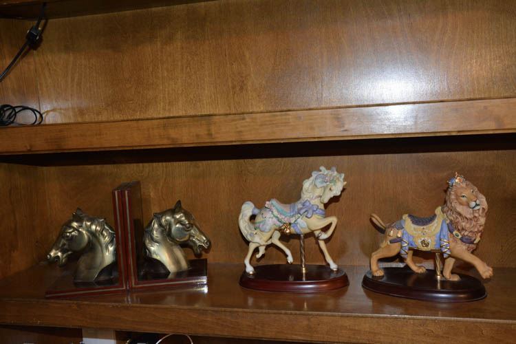 Bookends and Mini Carousel Figures