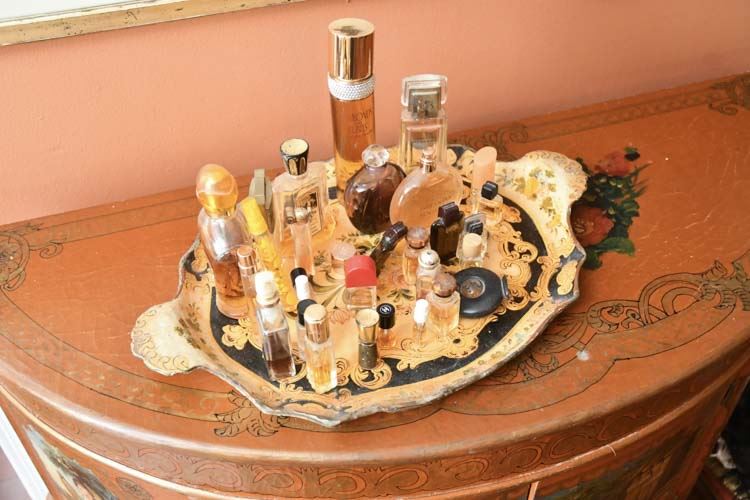 Group of Perfumes and Tray